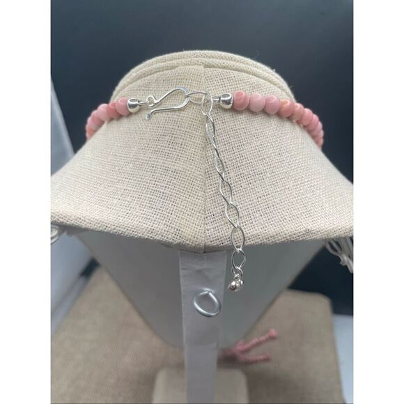 Jay King Pink Beaded Tassel Necklace with Faceted Focal Bead & Silver Hook Clasp - Picture 2 of 7